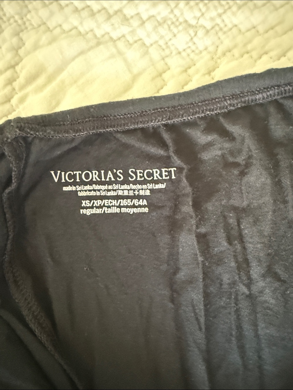 VICTORIA'S SECRET WOMEN'S BLACK LACE SIDES TRIM SUPERSOFT MODAL PAJAMA SET Sz XS - Picture 5 of 16